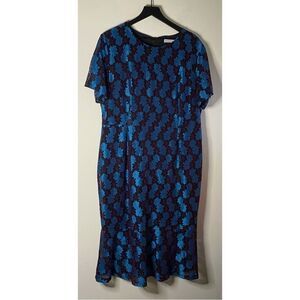 Marina Kaneva Plus Size Floral Lace Dress Size 18